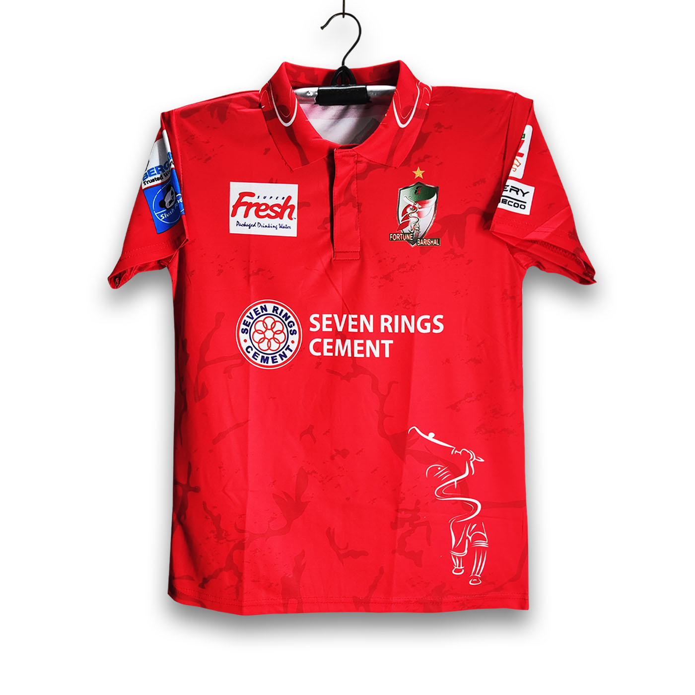 Fortune Barisal Short Sleeve BPL Polo Cricket Jersey For Man - BPL Short Sleeve Collar T Shirt - Barishal Jersey BPL2025-2026