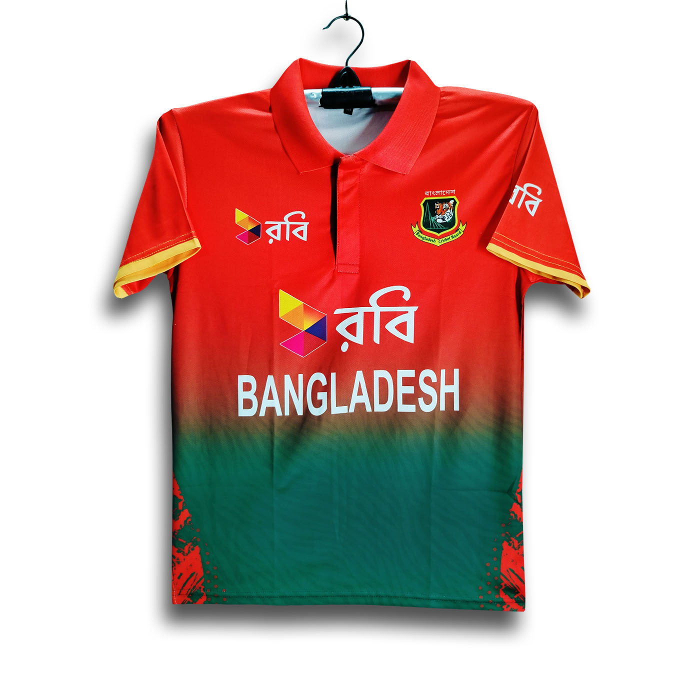 Bangladesh T 20 Jersey - Robi Short Sleeve Polo Cricket Jersey For Men - Bangladesh Cricket Jersey 2025-2026