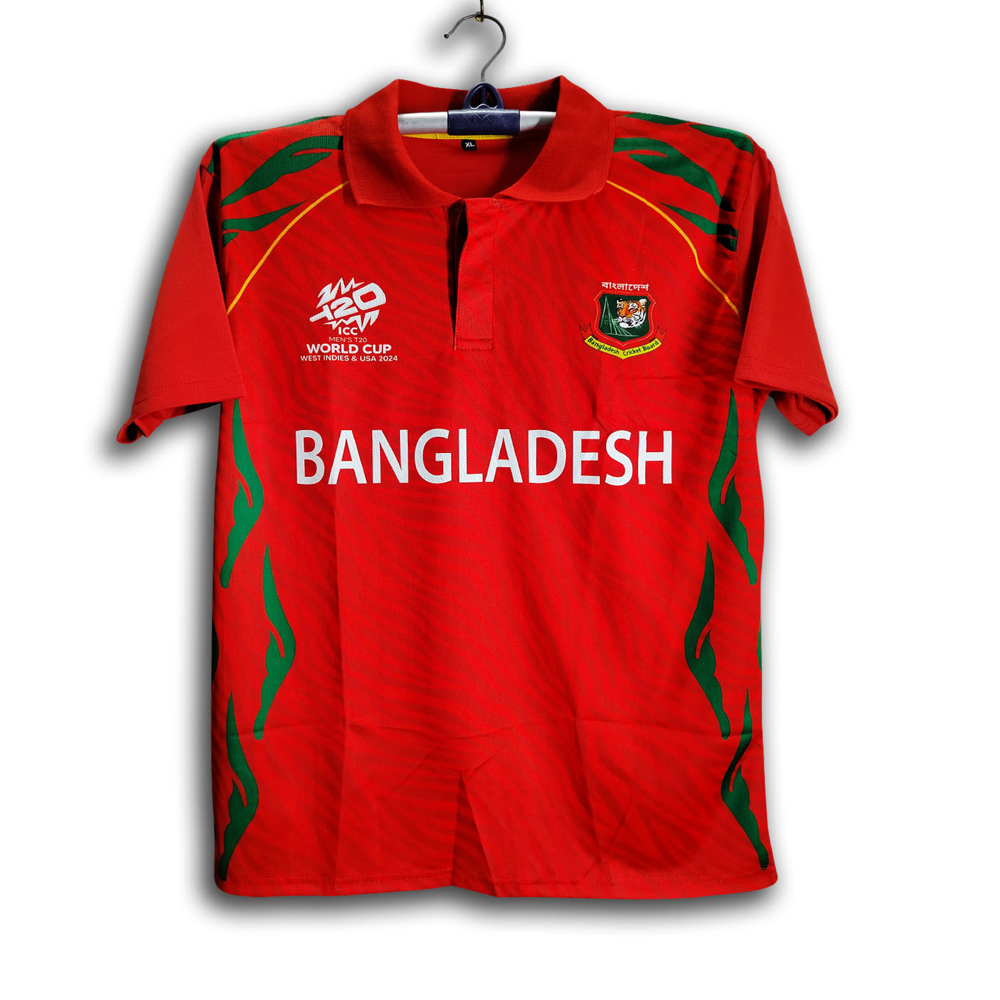 Bangladesh T20 World Cup Jersey - Short Sleeve Collar Polo Jersey For Men - Bangladesh Cricket Jersey 2024-2026