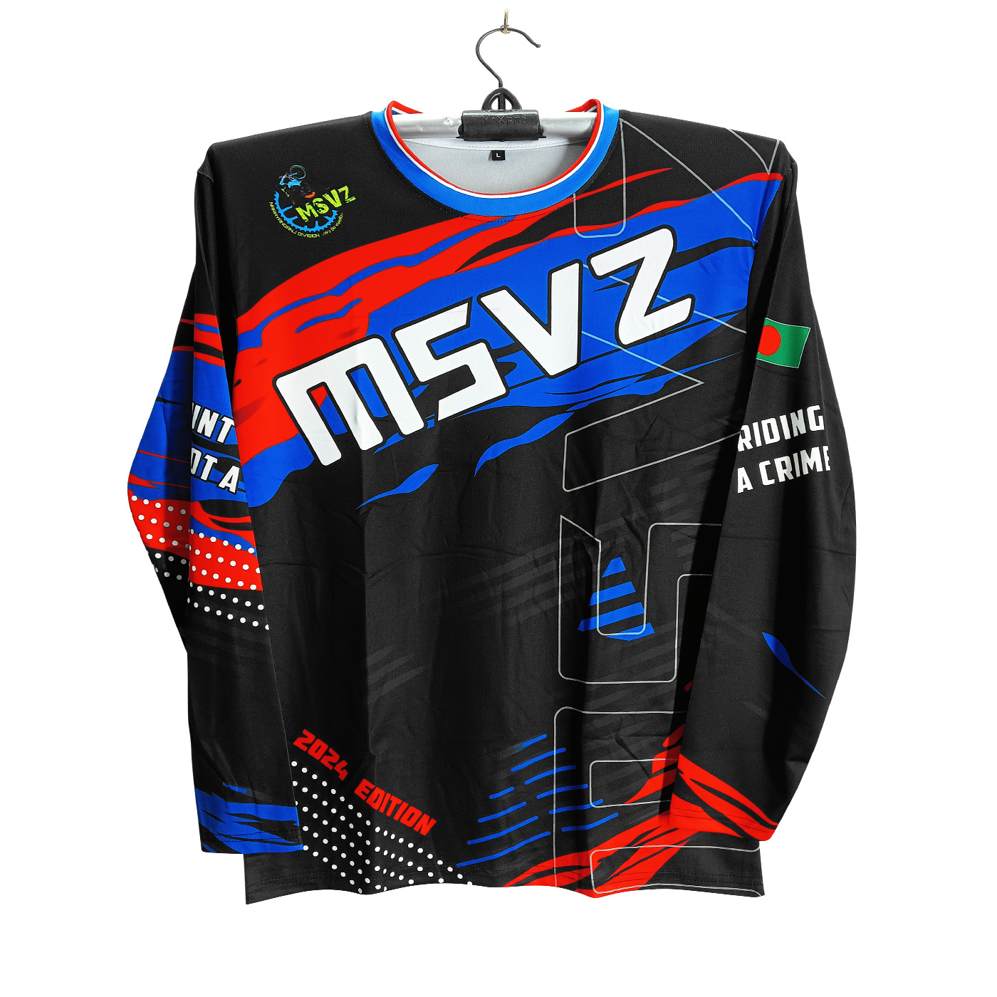 MSVZ Full Sleeve Bike Jersey For Man - Bike T shirt For Man - MSVZ Bike Jersey