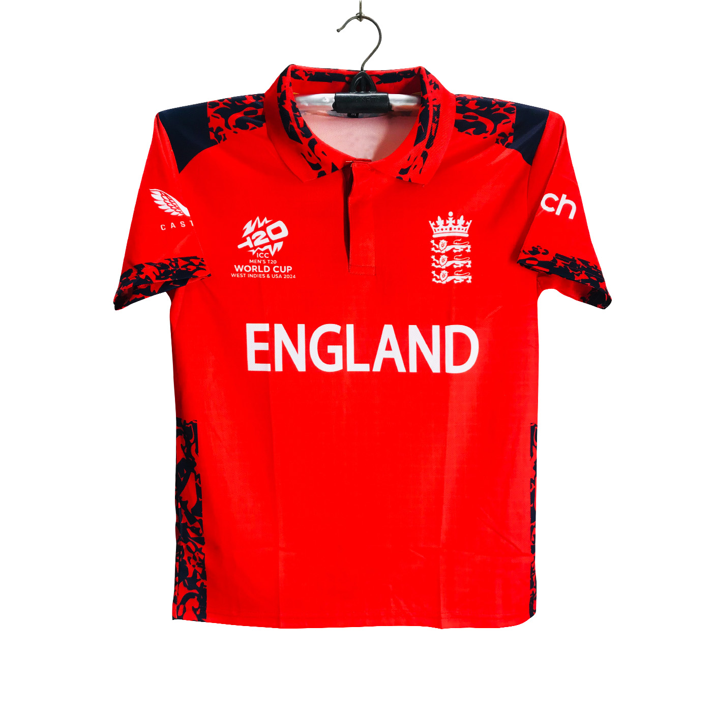 England T20 World Cup Jersey - Short Sleeve Coller Polo Jersey Jersey For Men - England Cricket Jersey 2025/26