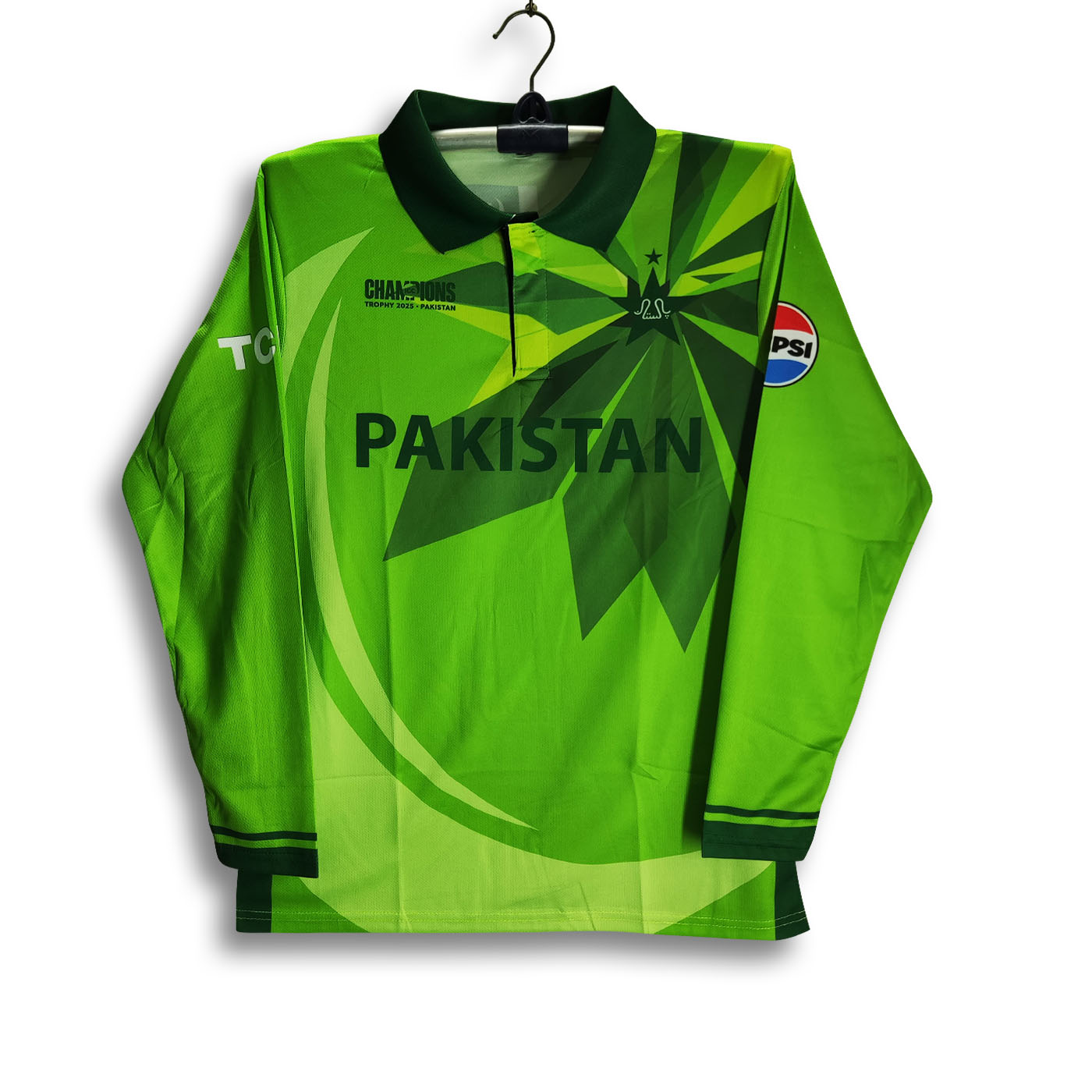 Pakistan ICC Champions Trophy Jersey For Man - Full Sleeve Polo T Shirt - Pakistan Cricket Jersey 2025-26_bd