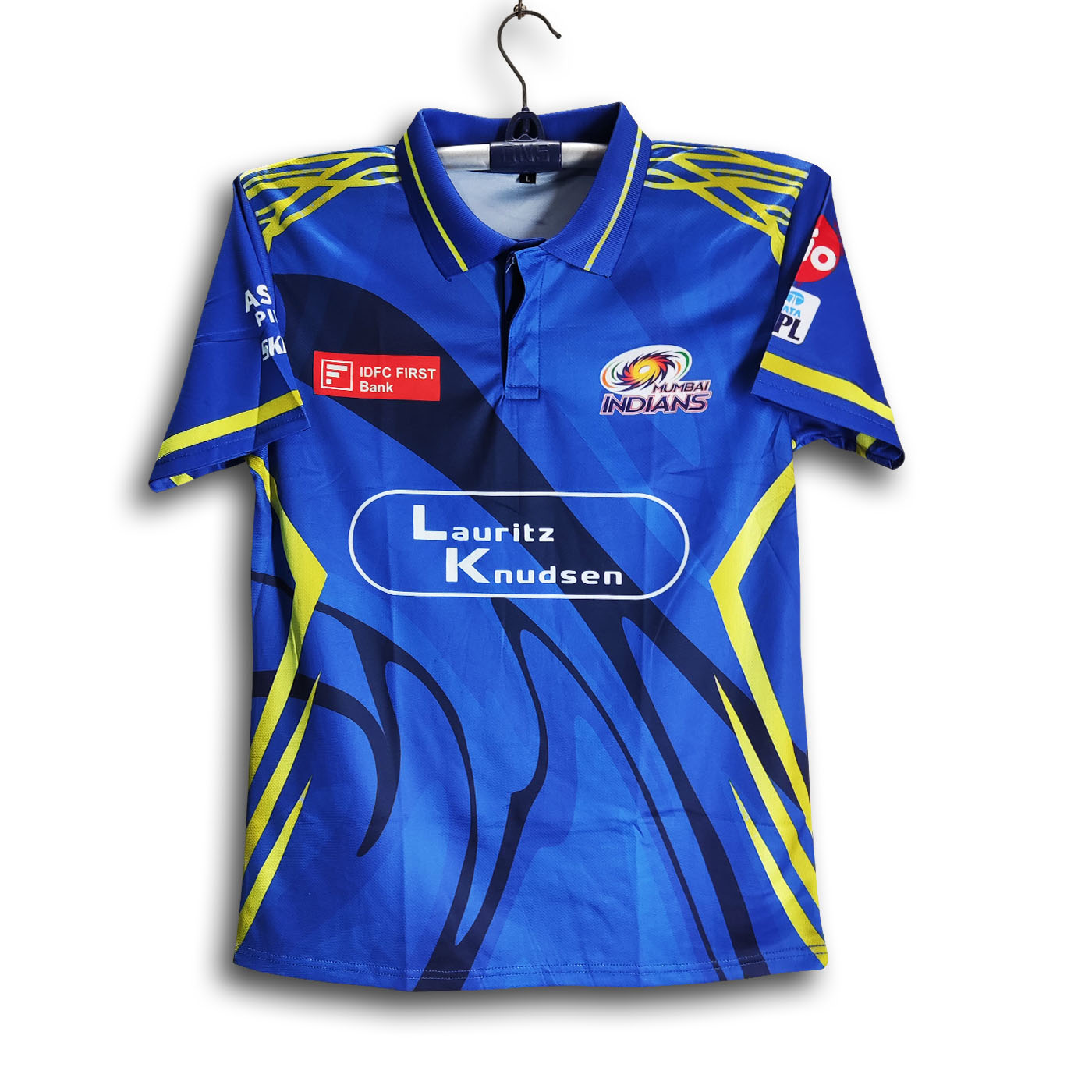 Mumbai Indians Premium Short sheeve Polo Cricket Jersey For Men - MI Half Sleeve IPL T Shirt - Mumbai Jersey 2025/26