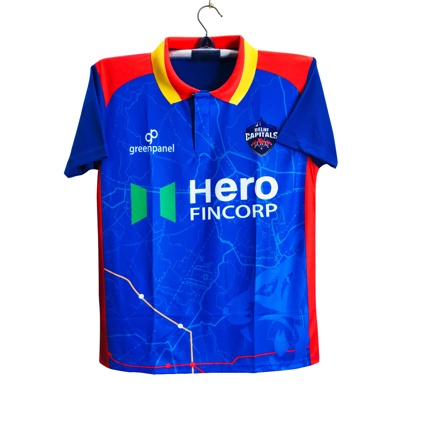 Delhi Capitals Short Sleeve Collar Jersey For Men - IPL Jesrey 2025- Delhi Jersey 2025/26