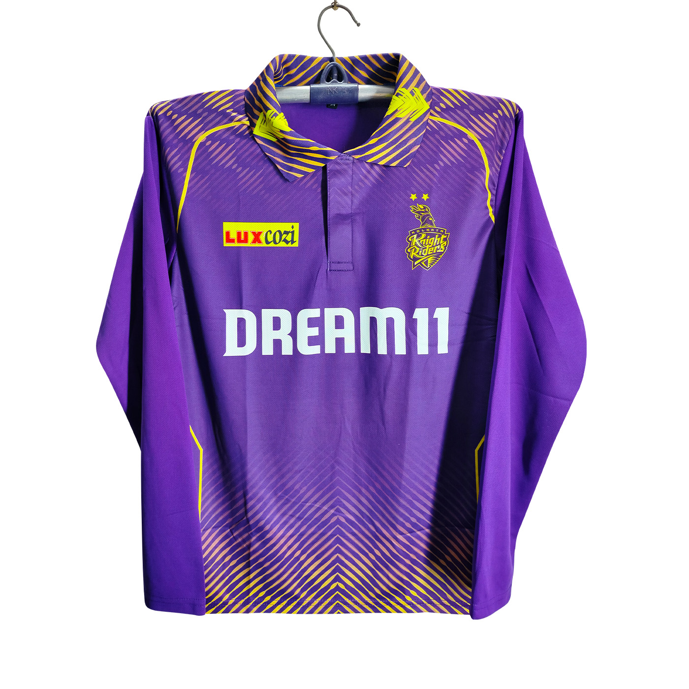 Kolkata Knight Riders Full Sleeve Collar Polo IPL Jersey For Men - KKR IPL Jersey - Kolkata Jersey Ipl-2025/26