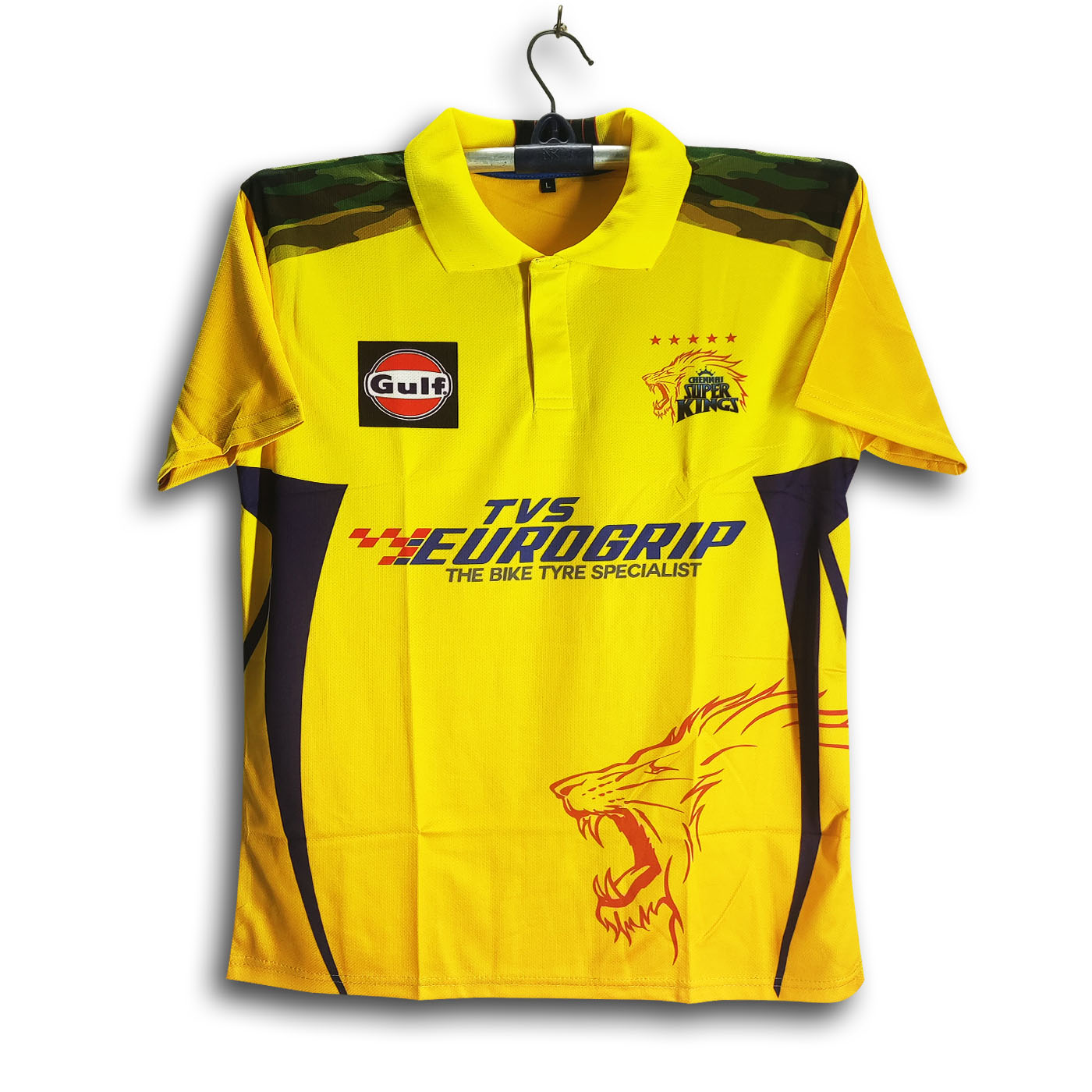 Chennai Super King Short Sleeve Collar Polo IPL Jersey For Men - CSK IPL Jersey - Chennai Jersey 2025/26