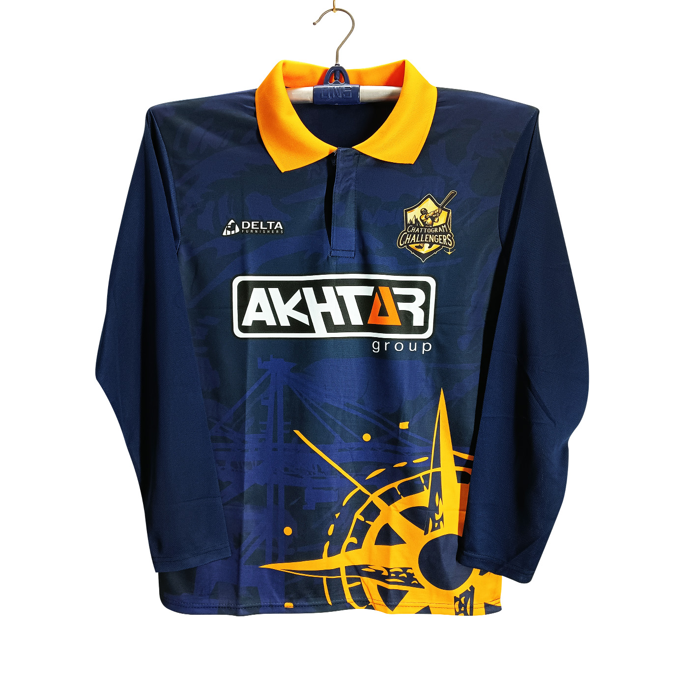 Chittagong challengers Full Sleeve Collar Polo Cricket Jersey