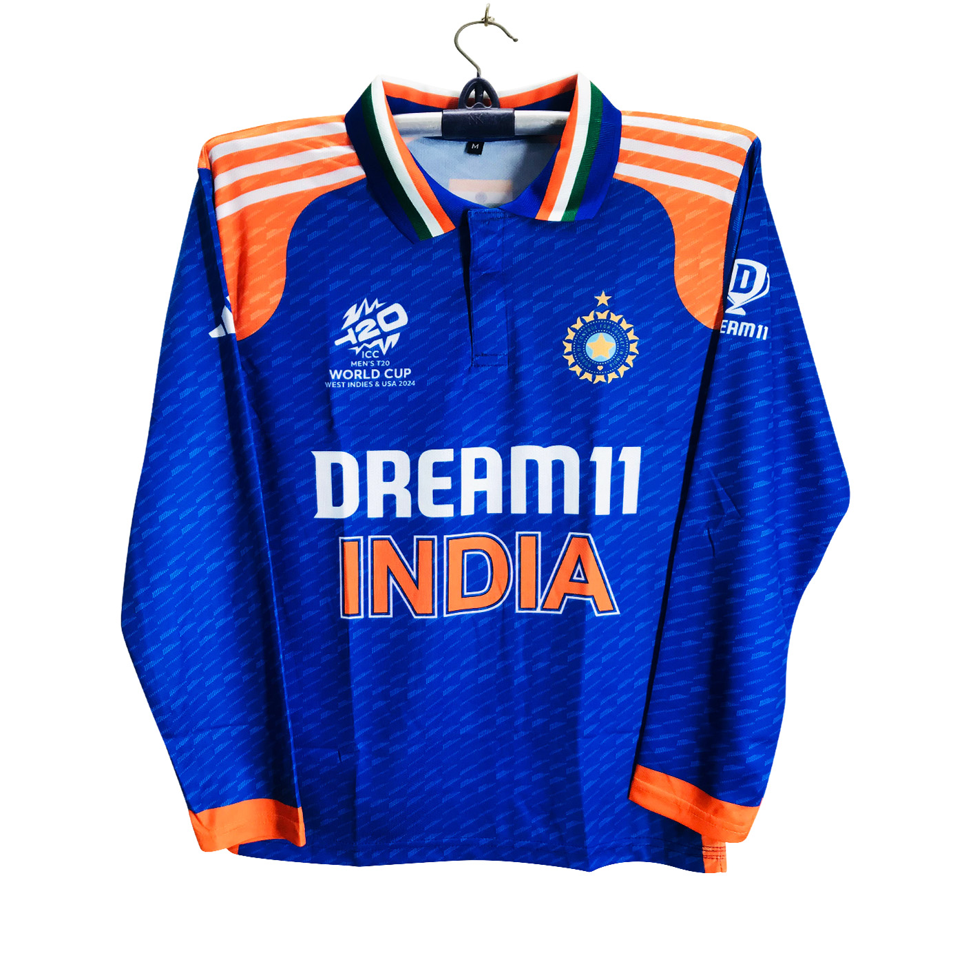 India T20 World Cup Jersey - India Full Sleeve Collar Polo Jersey