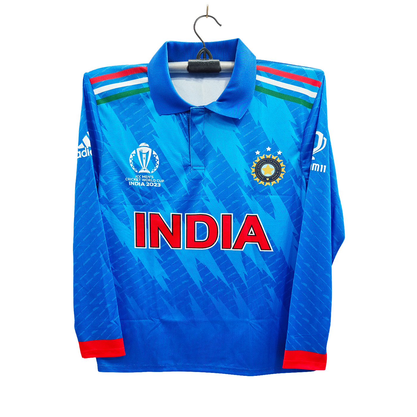 India World Cup Jersey - Full Sleeve Polo Jersey