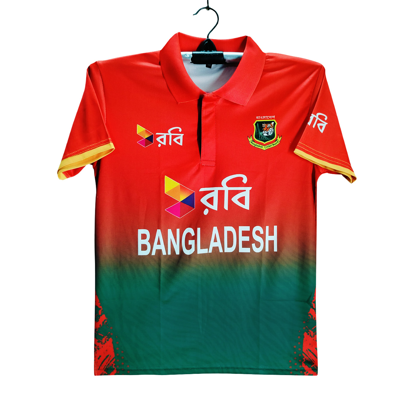 Bangladesh T 20 Jersey - Robi Short Sleeve Polo Cricket Jersey For Men