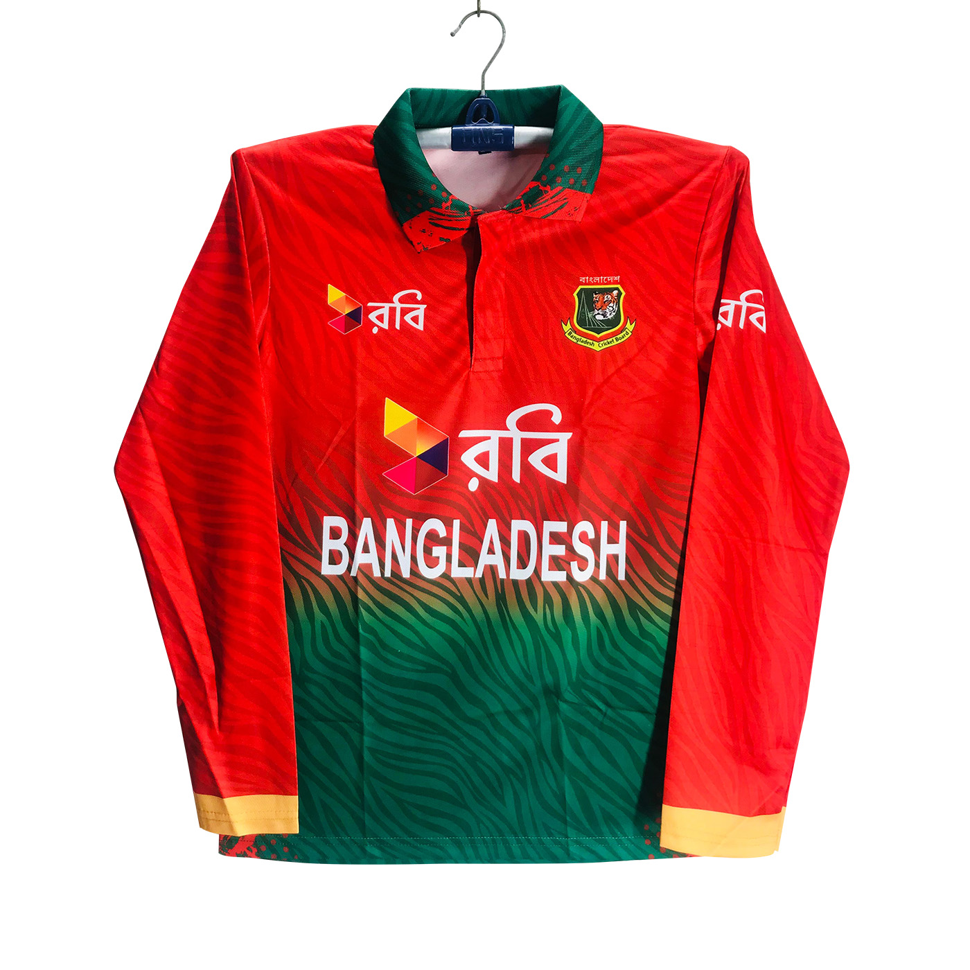Bangladesh T 20 Jersey - Robi Full Sleeve Polo Cricket Jersey For Men