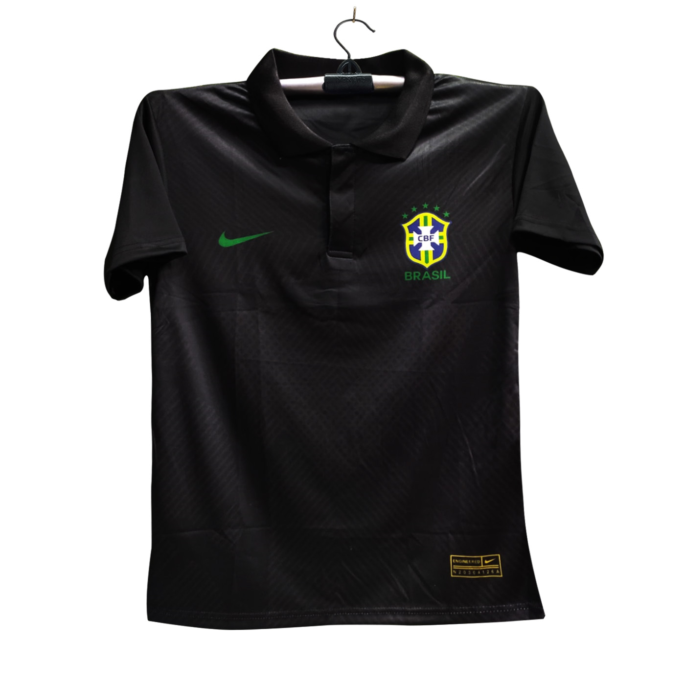 Brazil Short Sleeve Polo Football Jersey