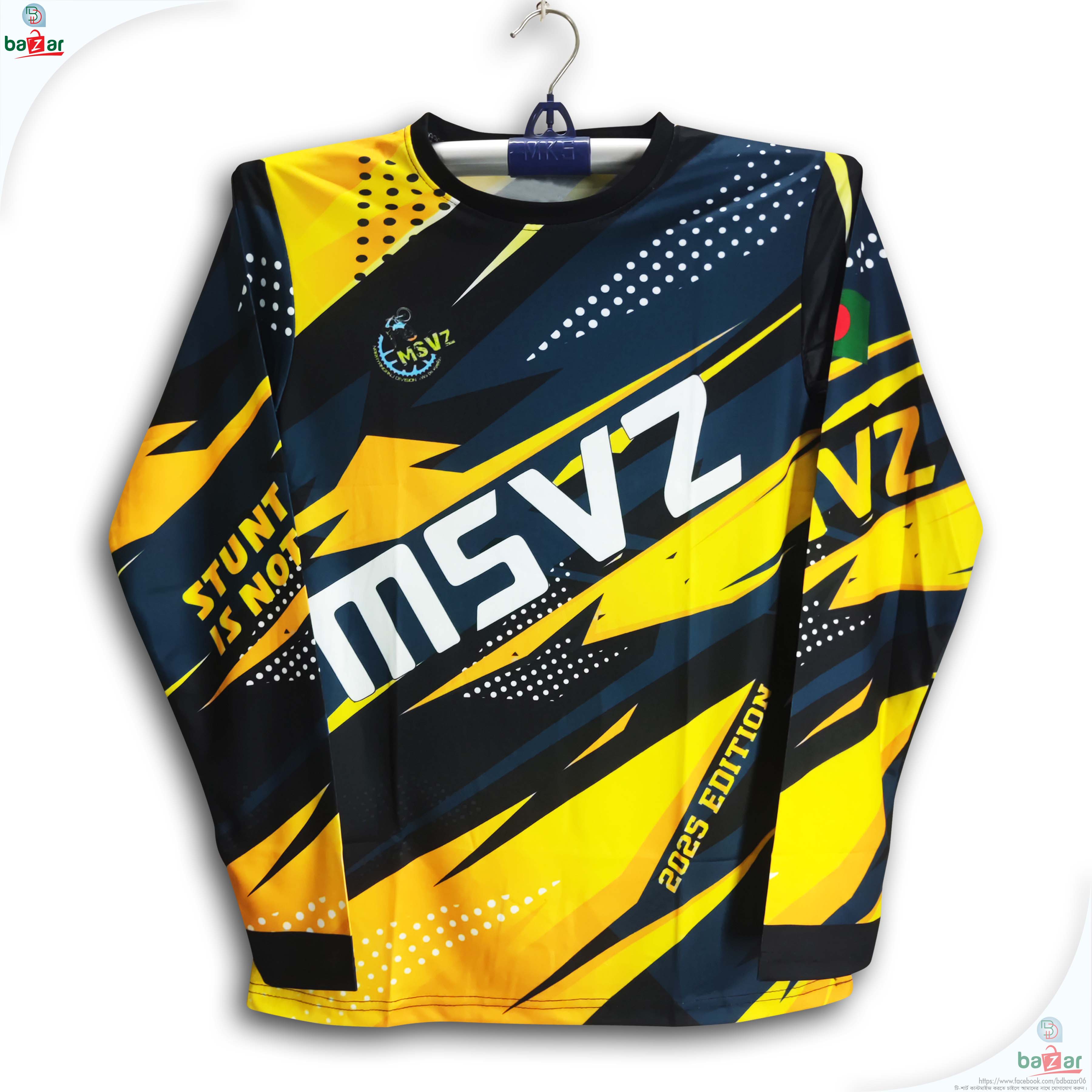 MSVZ Thai Premium Full Sleeve Bike Jersey For Man - Bike T shirt For Man - MSVZ Bike Jersey
